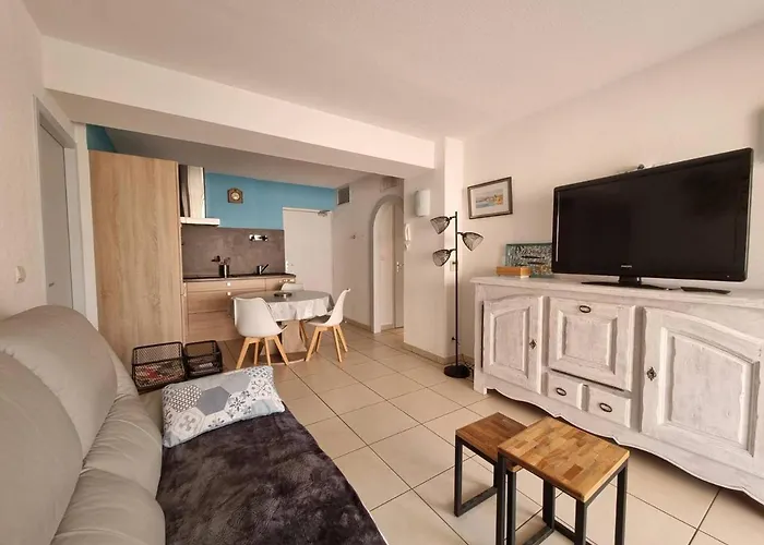 T3 Climatise Avec Piscine, Terrasse Et Parking Prive A 100m De La D'argeles-sur-mer - Fr-1-388-204 *